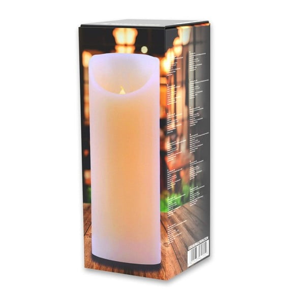 Svetelná sviečka DecoKing Subtle, výška 20 cm