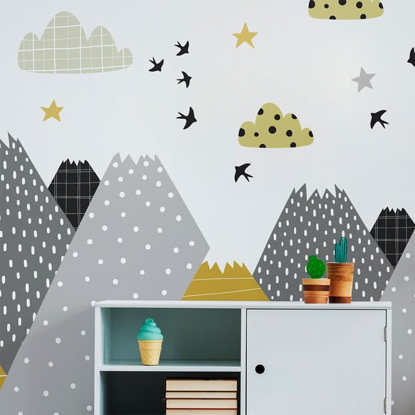 Nástenná samolepka Ambiance Giant Kid Sticker Scandinavian Mountains Henrika-image-4