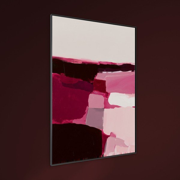 Tlačený obraz s rámom/na plátne 70x100 cm Berry Blocks – Styler-image-1