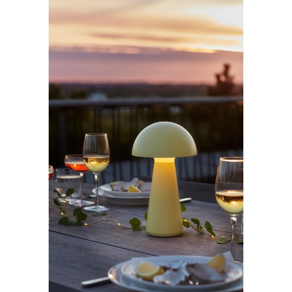 Žltá LED stolová lampa na diaľkové ovládanie (výška 28 cm) Sam – Sirius-image-1