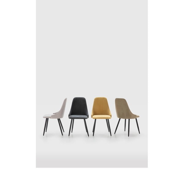 Tmavosivé jedálenské stoličky v súprave 4 ks Mani – Marckeric-image-1