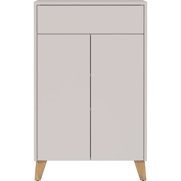 Krémovobiela matná vysoká kúpeľňová skrinka 63x101 cm Arnea – Germania-image-2