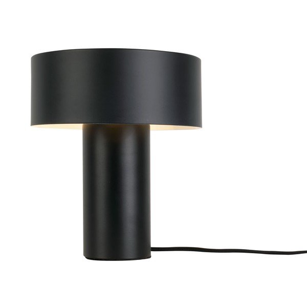 Čierna stolová lampa Leitmotiv Tubo, výška 23 cm-image-4