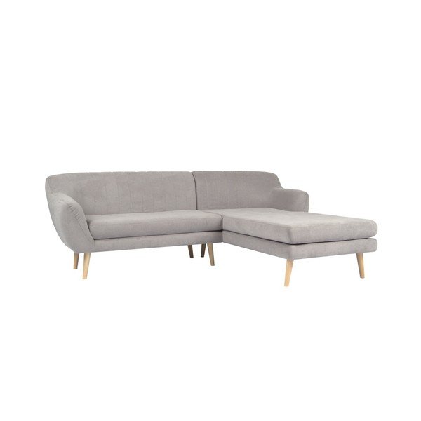 Svetlosivá pohovka s leňoškou na pravej strane Mazzini Sofas Sardaigne-image-3