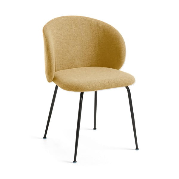 Jedálenská stolička v horčicovej farbe Minna – Kave Home