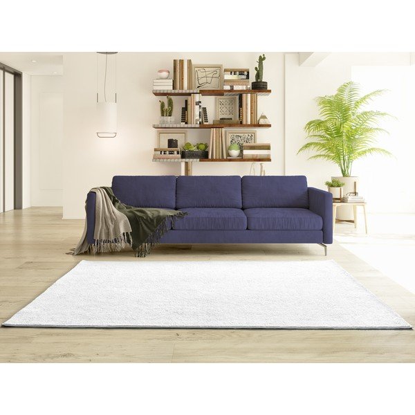 Krémovobiely koberec z mikrovlákna 160x220 cm Coraline Liso – Universal-image-2