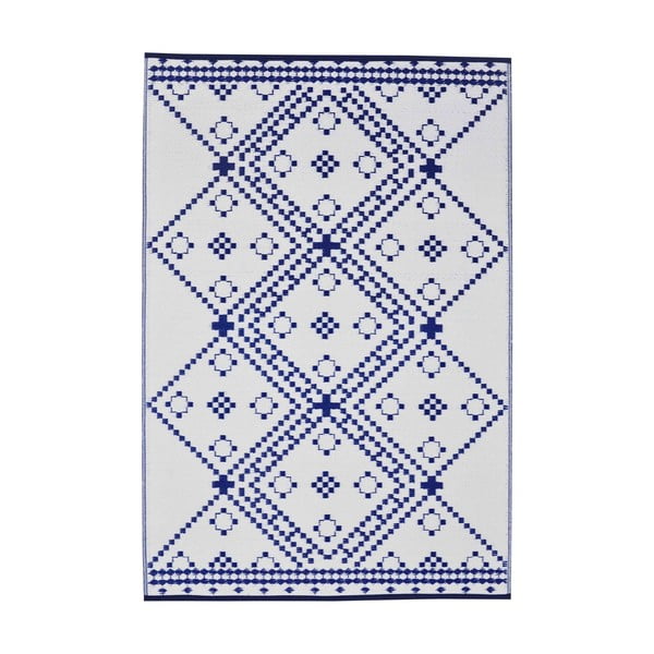 Modro-biely vonkajší koberec Green Decore Amber, 120 x 180 cm-image-2