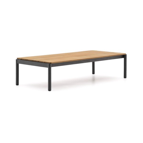 Záhradný konferenčný stolík z teakového dreva 63x149 cm Sorells – Kave Home