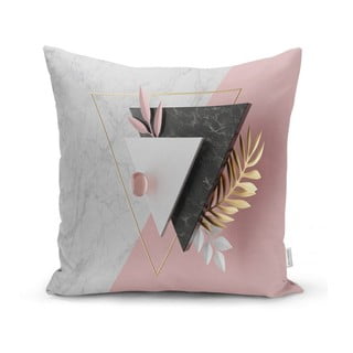 Obliečka na vankúš Minimalist Cushion Covers BW Marble Triangles, 45 x 45 cm