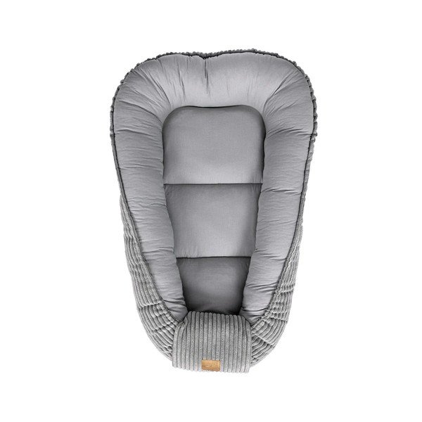 Sivé hniezdočko pre bábätko 55x83 cm – Meowbaby-image-1