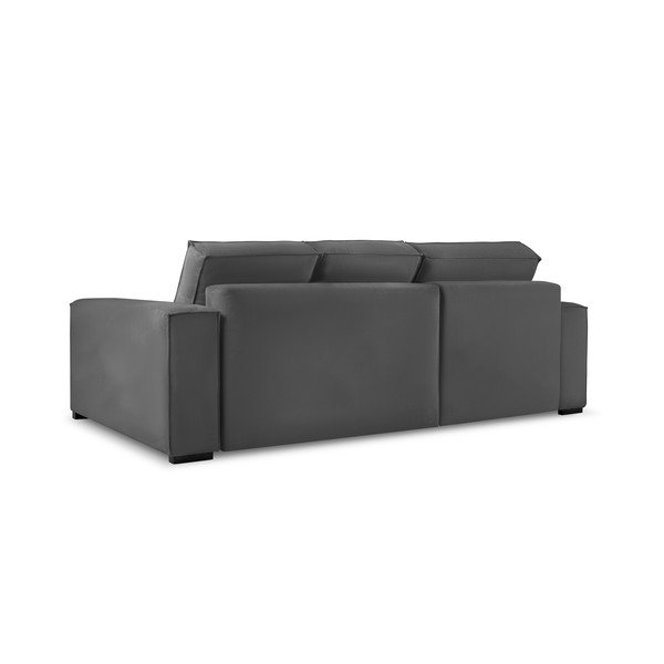 Tmavosivá menčestrová rozkladacia variabilná rohová pohovka Mazzini Sofas Azalea-image-3