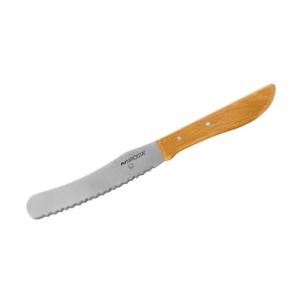 Oceľový nôž na chlieb a maslo s drevenou rukoväťou Nirosta Wood