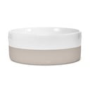Porcelánová miska pre psa ø 17,5 cm Coppa Greige S/M – MiaCara