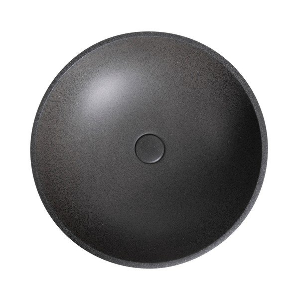 Tmavosivé betónové okrúhle umývadlo ø 44 cm Turf – Sapho-image-2
