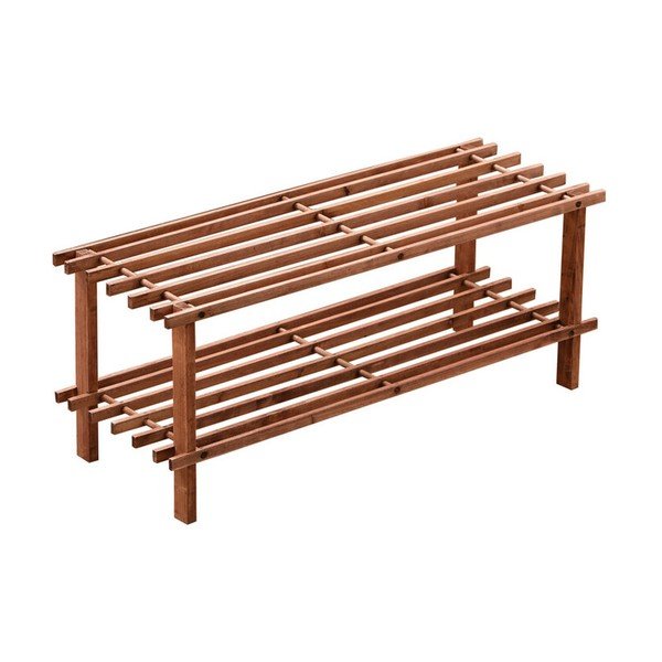 Skrinka na topánky z cédrového dreva v prírodnej farbe 74x30x26 cm Parker – Premier Housewares-image-3