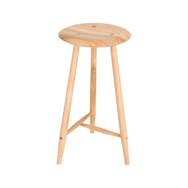 Barová stolička z dubového dreva v prírodnej farbe (výška sedadla 65 cm) Blanc – Gazzda-image-3
