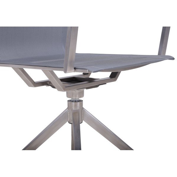 Sivá kovová záhradná stolička Salida – Garden Pleasure-image-4