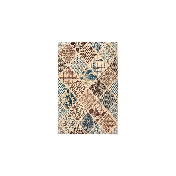 Vlnený koberec Coimbra no. 172, 60x120 cm, modrý