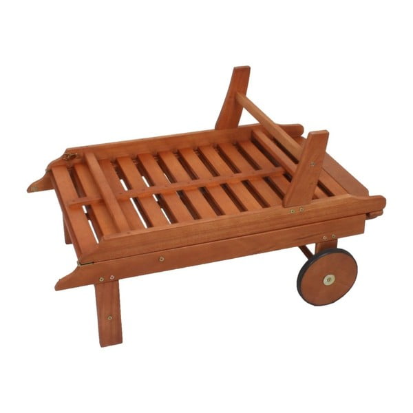 Záhradné skladacie ležadlo z eukalyptového dreva Garden Pleasure Palm Springs-image-4