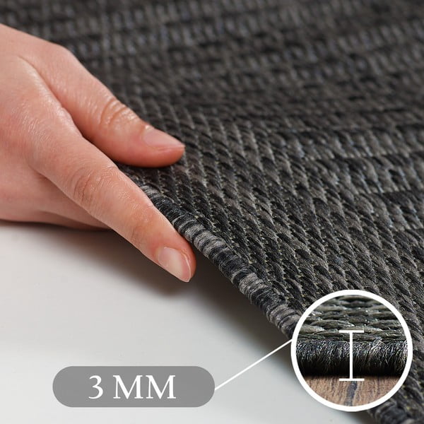 Tmavosivý vonkajší koberec 140x200 cm Giza – Ayyildiz Carpets-image-4