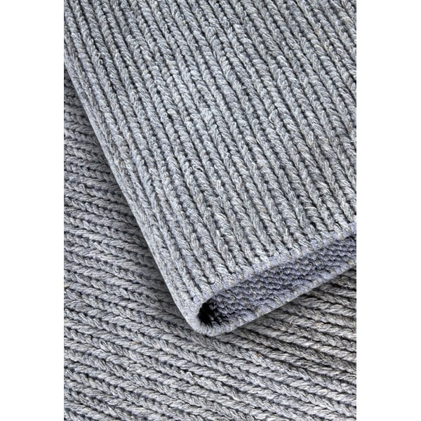 Sivý ručne tkaný vlnený behúň 80x200 cm Francois – Villeroy&Boch-image-3