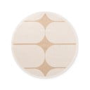 Okrúhly vnútorný a vonkajší koberec v béžovej a slonovinovej farbe ø 160 cm Duet Bowen – NORTHRUGS