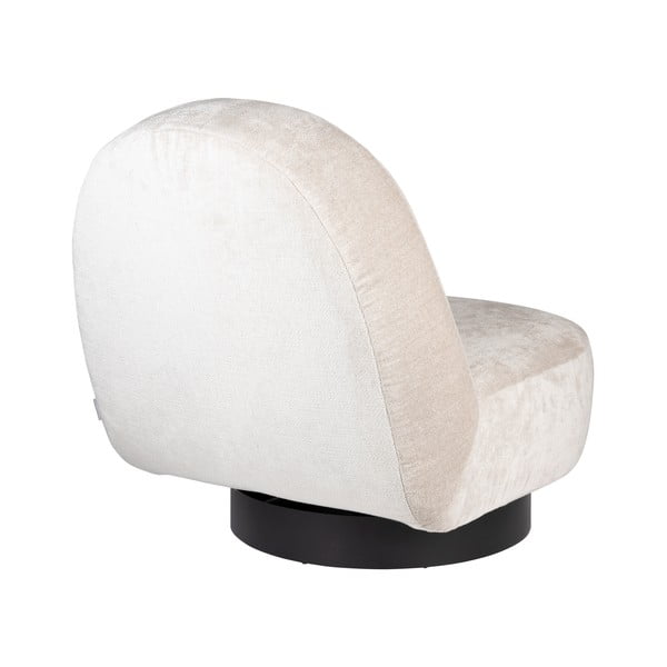 Krémové zamatové kreslo Eden – Zuiver-image-4