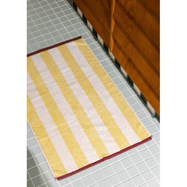 Žltá textilná kúpeľňová predložka 50x80 cm Gobo – noo.ma-image-3