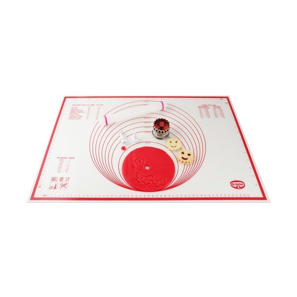 Červeno-biela silikónová fólia na pečenie Dr. Oetker Flexxibel Love, 60 x 40 cm-image-2