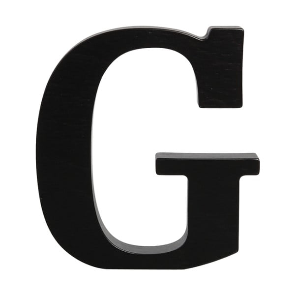 Čierne drevené písmeno Typoland G