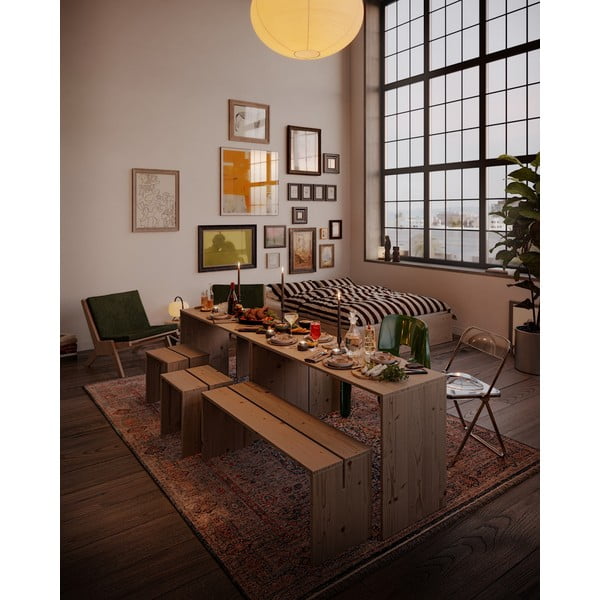 Jedálenský stôl z borovicového dreva 79x124 cm Join-In – Karup Design-image-1