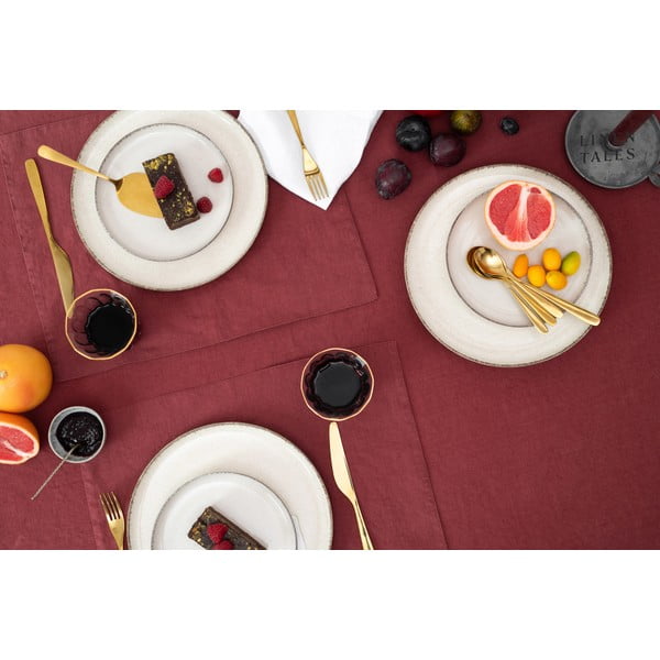 Ľanové prestieranie 35x45 cm Marsala – Linen Tales-image-1