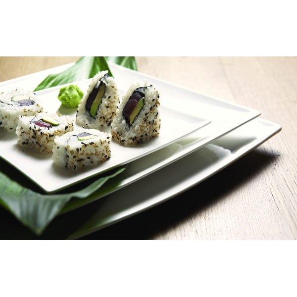 Biely porcelánový tanier Maxwell & Williams East Meets West, 36,5 x 18 cm-image-2