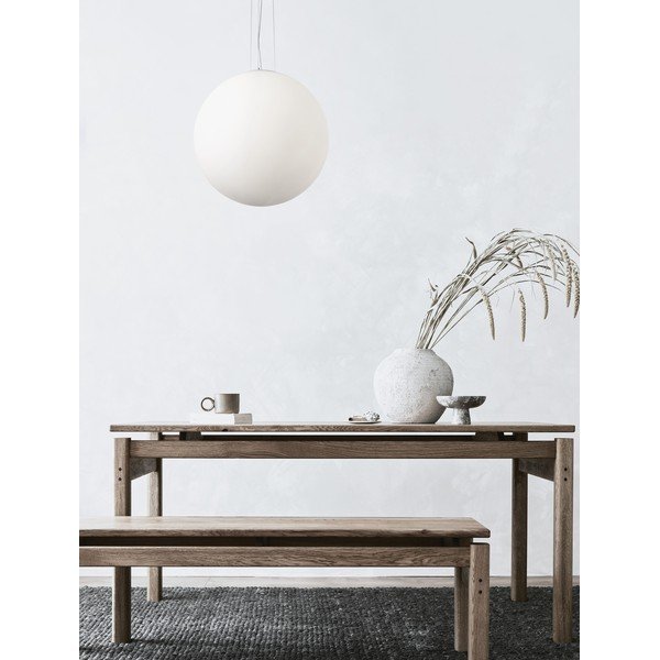 Biele sklenené závesné svietidlo ø 50 cm Nevoso – Nova Luce-image-1