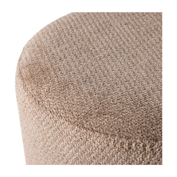 Svetlohnedý taburet z textílie buklé Islen – WOOOD-image-3