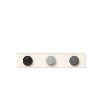 Nástenný vešiak v čiernej, sivej, tmavosivej farbe LEGO®,, 35 x 6,8 cm