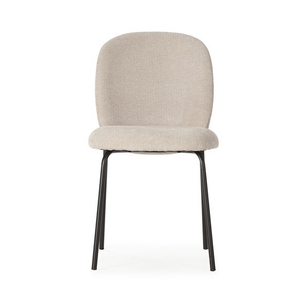 Čierno-krémové jedálenské stoličky v súprave 4 ks Daia – Marckeric-image-3