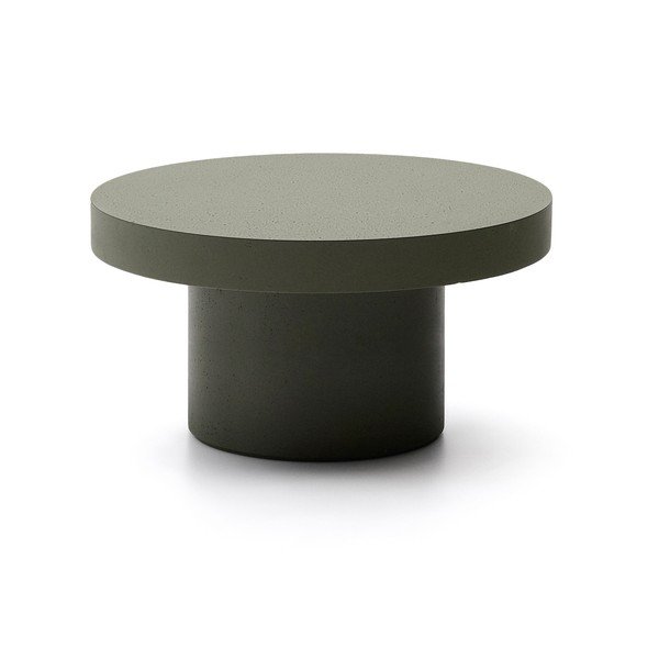 Betónový okrúhly Záhradný konferenčný stolík ø 90 cm Aiguablava – Kave Home