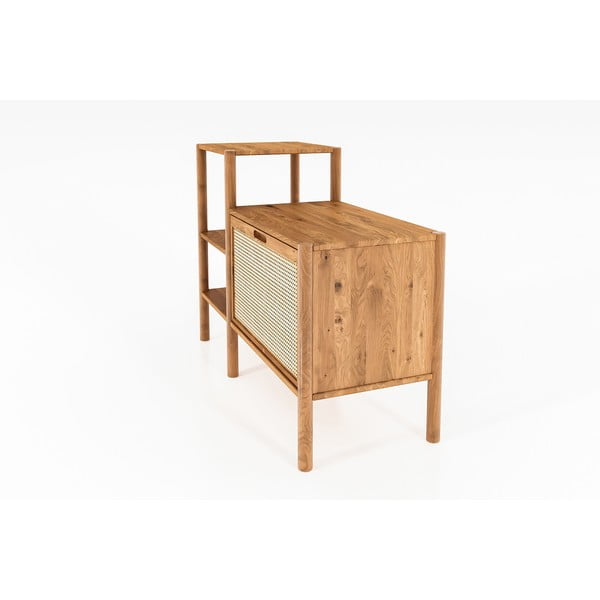 Knižnica z dubového dreva v prírodnej farbe 115x86 cm Pola - The Beds-image-1