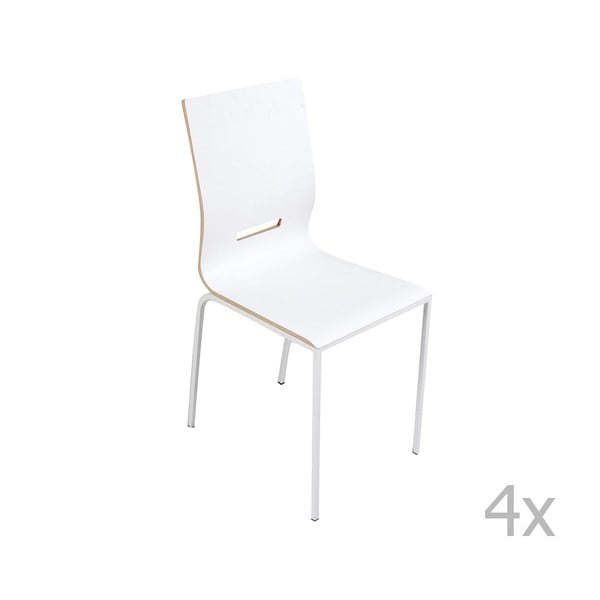 Sada 2 bielych stoličiek Esidra Enriq