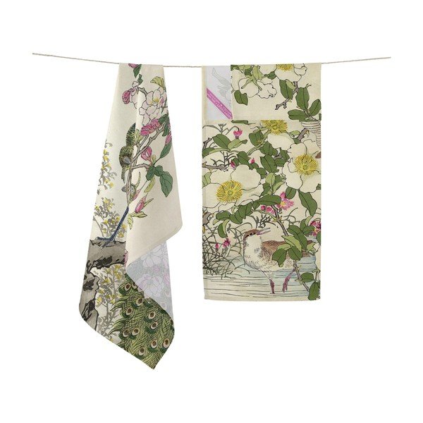 Súprava 2 bavlnených kuchynských utierok Happy Friday Basic Japonais, 70 x 50 cm-image-3