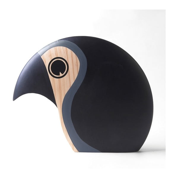 Dekorácia v tvare vtáčika so sivým detailom Architectmade Discus
