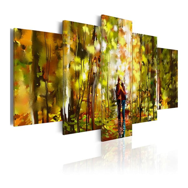 Obraz na plátne Artgeist Romantic Walk, 100 × 50 cm