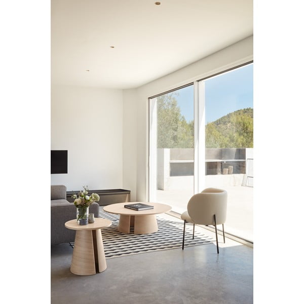 Biele kreslo z imitácie kože Mogi - Teulat-image-1