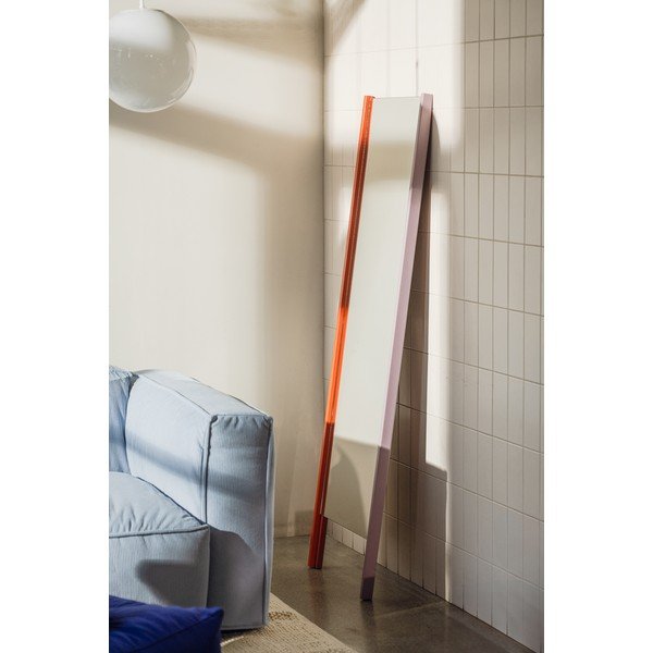 Stojacie zrkadlo s dreveným rámom 49x166 cm Lun – noo.ma-image-1