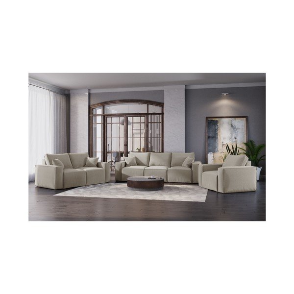 Béžové kreslo Cosmopolitan Design Miami-image-4