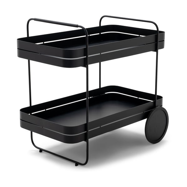 Kovový servírovací stolík na kolieskach 74x42 cm Gin & Trolley – Spinder Design
