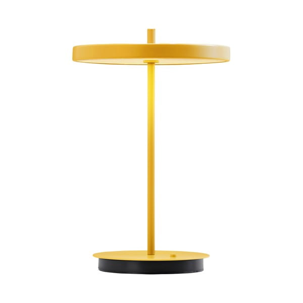 Žltá kovová LED stolová lampa s kovovým tienidlom (výška 31 cm) Asteria Move – UMAGE-image-4