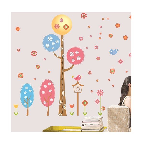 Sada samolepiek Ambiance Round Trees And Flowers-image-1