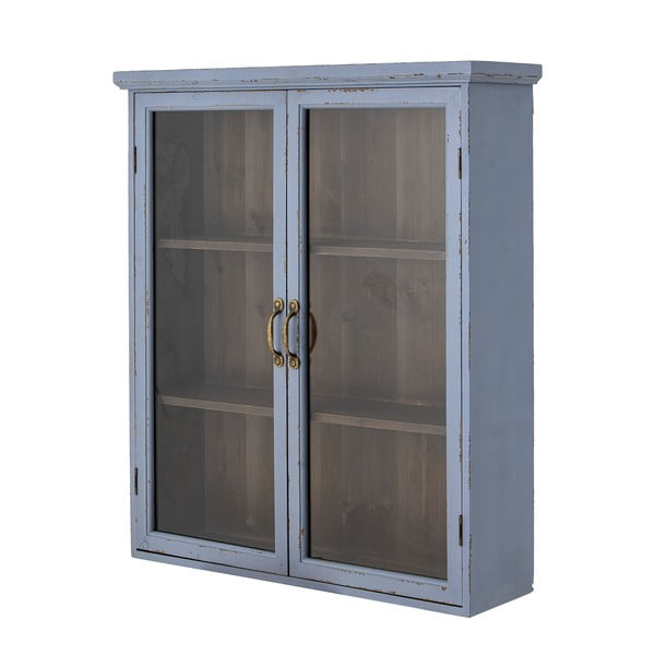 Modrá závesná vitrína z jedľového dreva 81x91 cm Hazem – Bloomingville-image-2